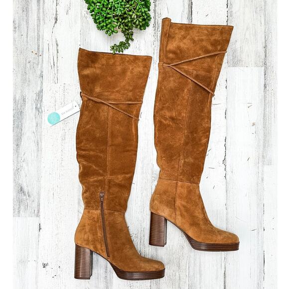 **SOLD**  Platform Over the Knee Boots (38.5) - Picture 2 of 12